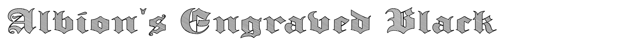 Albion's Engraved Black image